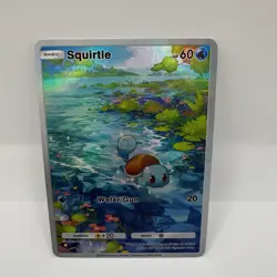 Squirtle Pokemon TCG Pocket Illustration Immersive Textured Art Rare Holo Custom - Image 3