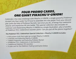 Pokemon TCG Celebrations Pikachu V-UNION Special Collection New Factory Sealed - Image 3