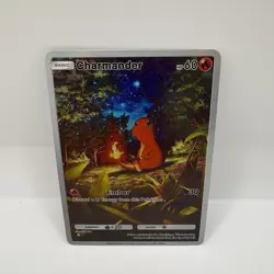 Charmander Pokemon TCG Pocket Illustration  Textured Art Rare Holo Custom - Image 3