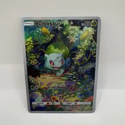 Bulbasaur Pokemon TCG Pocket Illustration  Textured Art Rare Holo Custom - Image 1