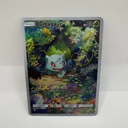 Bulbasaur Pokemon TCG Pocket Illustration  Textured Art Rare Holo Custom - Image 3