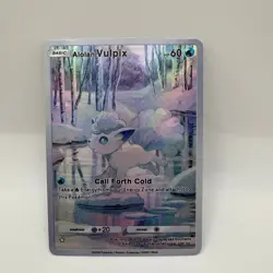 Alolan Vulpix Pokemon TCG Pocket Illustration Rare Textured Holo Custom - Image 1