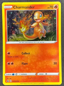 Pokémon Charmander SWSH092 SWSH Black Star Promo LP/NM - Image 3
