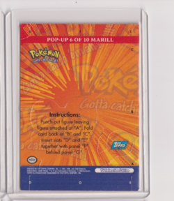 Marill - Pop Up 6 of 10 Card - Pokemon Topps Series 3 - Image 4