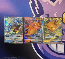 Pokémon Hidden Fates Tin Promo Lot: Charizard GX, Gyrados GX & Raixhu GX NM/M - Image 3