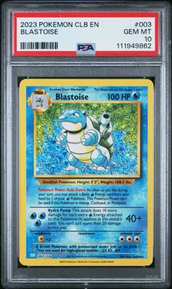 Blastoise Classic Collection CLB 003/034 Holo PSA 10 Gem MINT Pokemon TCG - Image 4