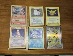 Vintage 1999 Pokémon Card Collection Mew Holo 1st Edition  Wizards Of The Coast - Image 5