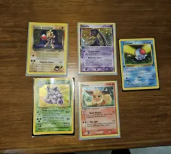 Vintage 1999 Pokémon Card Collection Mew Holo 1st Edition  Wizards Of The Coast - Image 8