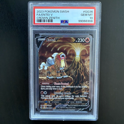 ENTEI V GG36/GG70 | PSA 10 | Crown Zentih Full Art Graded Pokemon Card - Image 4