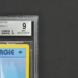 1st Edition BGS 9 Water Energy Pokemon Card TCG 102/102 Base Set /V2 - Image 4