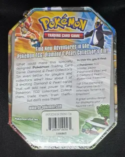 2007 Pokemon Diamond & Pearl Infernape Lv.X Collector's Tin SEALED - MINT - Image 2