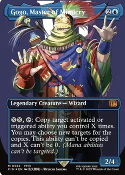 MTG Magic Gathering Final Fantasy Gogo, Master of Mimicry Borderless Surge Foil - Image 1