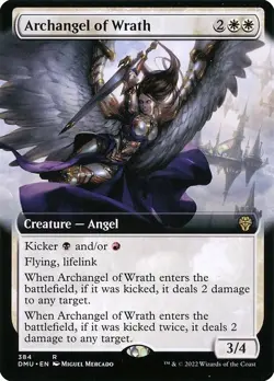 Archangel of Wrath Extended Art DMU 384 Rare MTG - Image 1