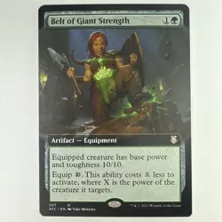 Belt of Giant Strength (Extended Art) Adventures in the Forgotten Realms MTG AFC - Image 1