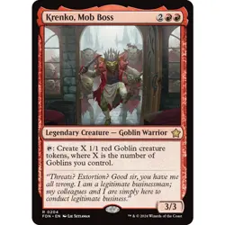 MTG Krenko, Mob Boss Foundations Rare Legendary Creature â€“ Goblin Warrior NM  - Image 2