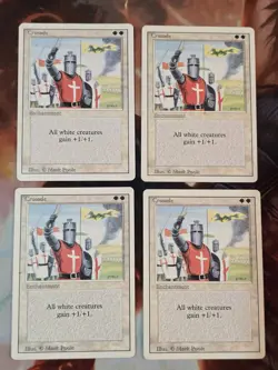 MTG Crusade x4 Playset Revised Edition LP MP Played - Image 1