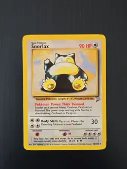 Pokemon Base Set 2 Snorlax Non Holo Rare 30/130 LP - Image 1