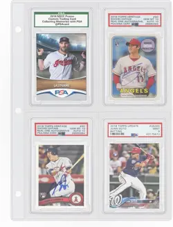 Graded Card Slab Binder Pages for Storage & Display, Compatible with 40 Clear - Image 1