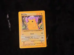 Pikachu Base Set Regular Pokemon Lightly Played - Image 1