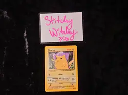 Pikachu Base Set Regular Pokemon Lightly Played - Image 3
