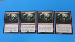 4x  MOB RULE  PLAYSET  FATE REFORGED   MTG MAGIC GATHERING  NM / UNPLAYED - Image 1