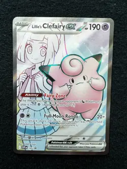 Lillie's Clefairy ex 195 SV: Scarlet & Violet Promo Card Holo Foil - Image 1