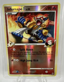 Infernape 43/111 Rising Rivals Reverse Holo Pokemon Card TCG - Image 1