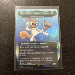 MTG Sandy Cheeks, Martial Astronaut RAINBOW FOIL Secret Lair x SpongeBob 1930 NM - Image 4