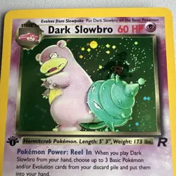 Dark Slowbro 1st Edition 12/82 Team Rocket Rare Holo PSA WOTC Vintage Pokemon - Image 2