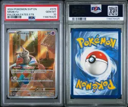 2024 Pokemon Paldean Fates Mimikyu ETB Black Star Promo #75 PSA 10 MINT! - Image 3