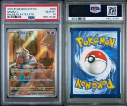 2024 Pokemon Paldean Fates Mimikyu ETB Black Star Promo #75 PSA 10 MINT! - Image 6