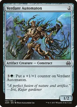 Verdant Automaton 180 AER MTG Construct Artifact Creature Green Alexander Lee - Image 1