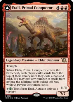 MTG English Etali, Primal Conqueror NM Foil March of the Machine - Image 1
