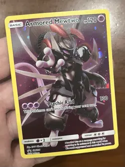 NM Armored Mewtwo Full Art Holo SM228 Black Star Promo Near Mint Pokemon TCG - Image 10