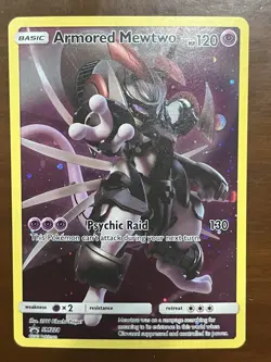 NM Armored Mewtwo Full Art Holo SM228 Black Star Promo Near Mint Pokemon TCG - Image 2