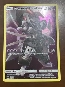 NM Armored Mewtwo Full Art Holo SM228 Black Star Promo Near Mint Pokemon TCG - Image 3