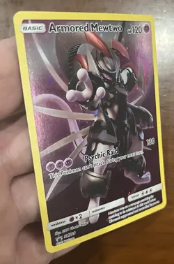 NM Armored Mewtwo Full Art Holo SM228 Black Star Promo Near Mint Pokemon TCG - Image 8