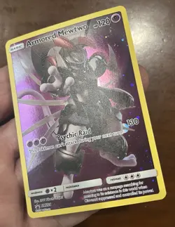 NM Armored Mewtwo Full Art Holo SM228 Black Star Promo Near Mint Pokemon TCG - Image 9