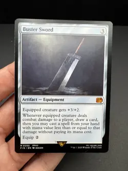 Buster Sword Artifact Magic the Gathering: Final Fantasy - Image 1