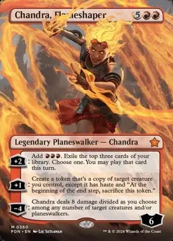 1 x Chandra, Flameshaper - Borderless - Foundations - NM-Mint - MTG - Image 3