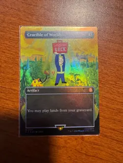 Magic Crucible of Worlds (Borderless) Universes Beyond: Fallout Foil VG MTG - Image 1