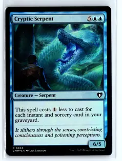 FOIL Cryptic Serpent Commander Masters Common – MTG Magic the Gathering Card - Image 6
