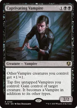 Captivating Vampire 100 INR 2025 Vampire Black Rare Eric Deschamps MTG WOTC EN - Image 2