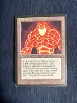 Magic The Gathering - Coal Golem - The Dark - Image 3