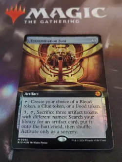 MTG. Transmutation Font. Foil Borderless. Outlaws of Thunder Junction. PF - Image 2