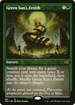 Green Sun's Zenith (Foil Etched) Double Masters 2022 Foil - Image 1
