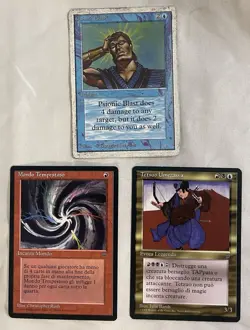 Magic the Gathering Vintage 3 Card Lot Unlimited Psionic Blast Tetsuo Umezawa - Image 1
