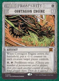 Contagion Engine - Outlaws Of Thunder Junction: Breaking News OTP #61 - MTG Card - Image 1