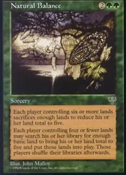 MTG Natural Balance, Mirage, Heavily Played, English - Image 1
