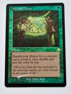 Worldly Tutor (Retro Frame) Dominaria Remastered Foil - Image 4